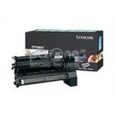 Toner Lexmark C770/C772 10K Black High Yield Return Program Print Cartridge - UAR - C7700KH